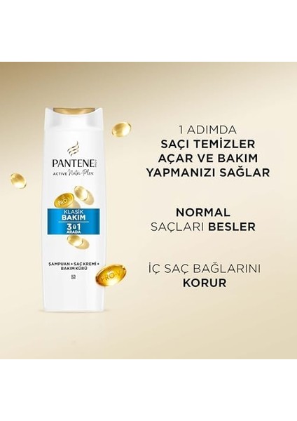 Pantene Temel Bakım 3'ü 1 Arada Şampuan 400 ml modelleri