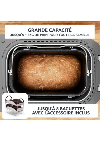 Home Bread Baguette Xxl | 1.5 kg - 16 Programlı Baget ve Ekmek Makinesi fırsatları