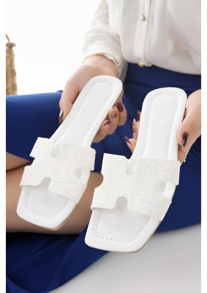 Kadın Terlik Şık Dışarı Plaj Yazlık Günlük Ev Terliği