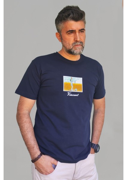 Erkek Desenli-Düz Karışık Slim Fit Bisiklet Yaka Pamuk Elastan 4'lü Basic Tişört modelleri