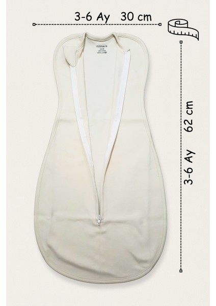 Bebek Uyku Tulumu 3-6 Ay - %100 Pamuk Terletmeyen Bebek Kundak Organik, Fermuarlı Yenidoğan Kundak modelleri