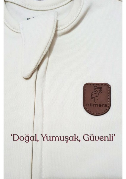 Bebek Uyku Tulumu 3-6 Ay - %100 Pamuk Terletmeyen Bebek Kundak Organik, Fermuarlı Yenidoğan Kundak