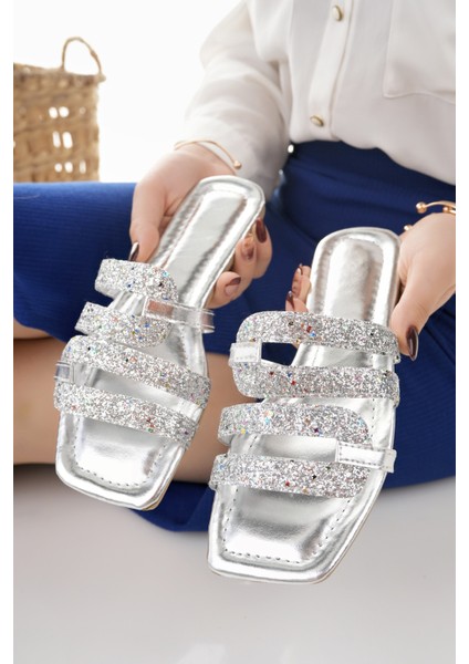 Kadın Terlik Şık Dışarı Plaj Yazlık Günlük Ev Terliği