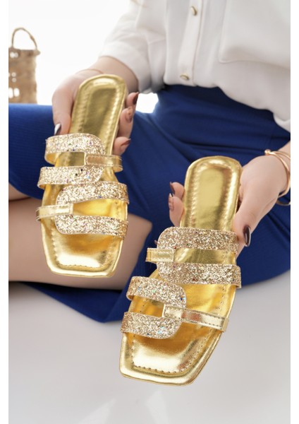 Kadın Terlik Şık Dışarı Plaj Yazlık Günlük Ev Terliği