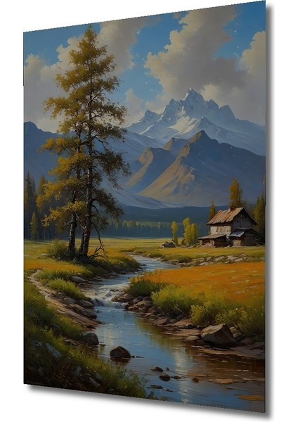 Dağ Manzaralı Ahşap Mdf Dekoratif Ev/işyeri Duvar Tablo Dikdörtgen Ev/işyeri Duvar Tablo fiyatları