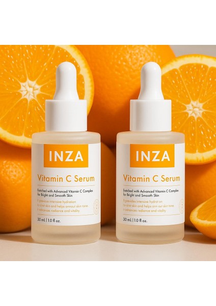 Vitamin C Serum 2’li Set – Leke Karşıtı Aydınlatıcı – Cilt Tonu Eşitleme – 2 x 30 ml