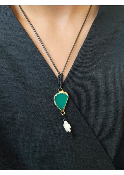 Doğal Akik Taşlı Kolye & Bileklik Kombini – El Yapımı Zarif Takım fiyatları