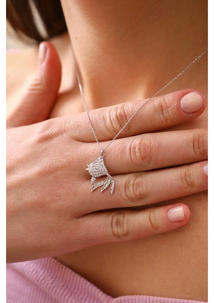 925 Ayar Gümüş Balık Kolye fiyatları