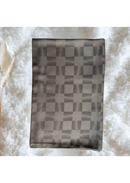 Dama Desenli Jakarlı Kahverengi Şal fiyatları