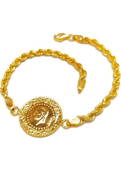 17CM Çeyrekli Altınlı Bileklik Altın Hd Videolu