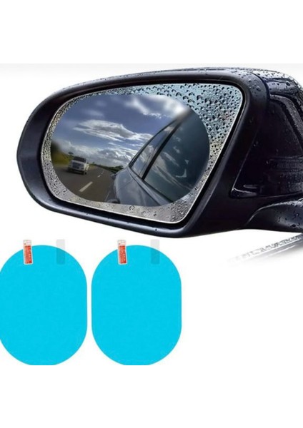 Dikiz Ayna Yağmur ve Buğu Önleyici Film – Su Geçirmez ve Net Görüş Sağlayan Araç Aksesuarı