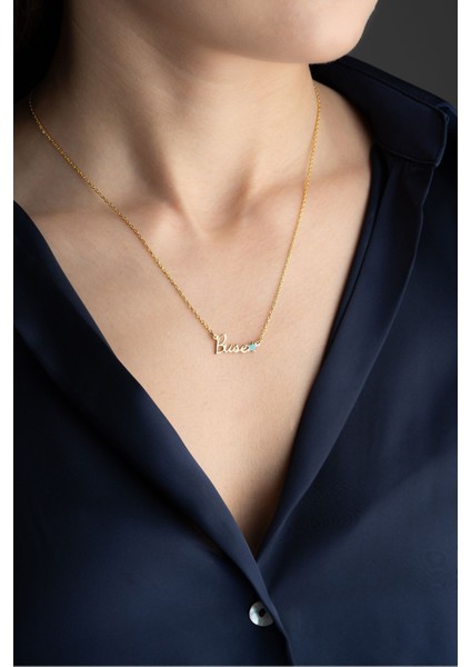 925 Ayar Gümüş Isimli Yıldız Kolye