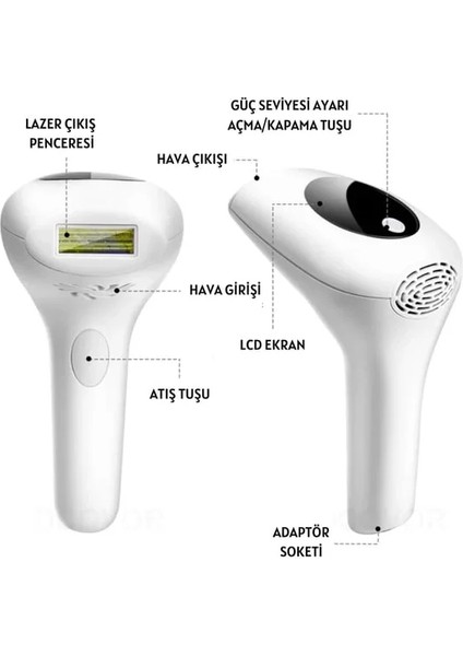 Profesyonel Lazer Epilasyon Aleti 999.999 Atım Tüy Alma Cihazı Kadın Erkek Lazer Ipl Tüm Bölge (5148) fırsatları