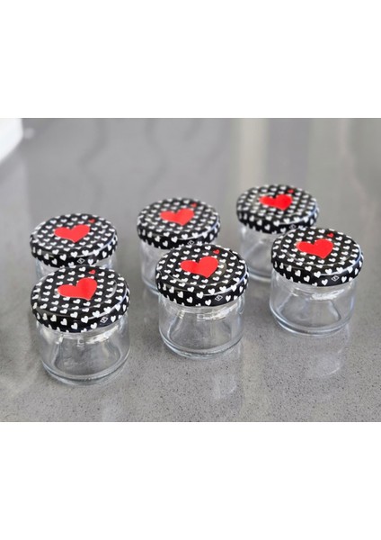 6’lı 40 cc ml Mini Cam Kavanoz Seti – Mama, Bal, Reçel ve Hediyelik Kavanoz modelleri