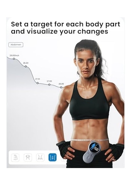 Yükseltilmiş Vücut Ölçü Bandı - Kilo Kaybı, Kas Kazancı ve Fitness Ilerlemesini Izlemek Için Geliştirilmiş Alet, Hem Inç Hem De Santimetre Cinsinden Akıllı Geri Çekilebilir fiyatları