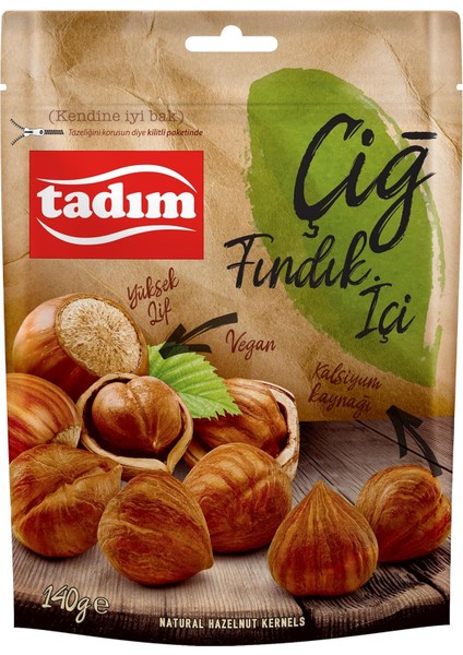 Tadım Fındık Içi Çiğ 140 gr