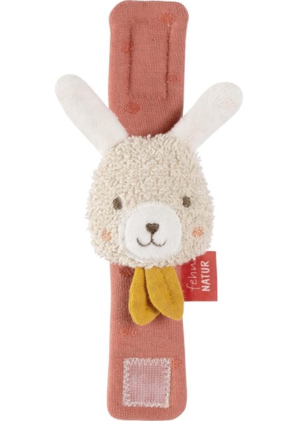 Çıngırak Bileklik Oyuncak Tavşan - Motor Becerileri Oyuncağı Çıngıraklı Kavrama Oyuncağı - Organik Pamuk Pelüş Bebek Oyuncağı - 0+ Itibaren Bebekler ve Küçük Çocuklar Için Oyuncak