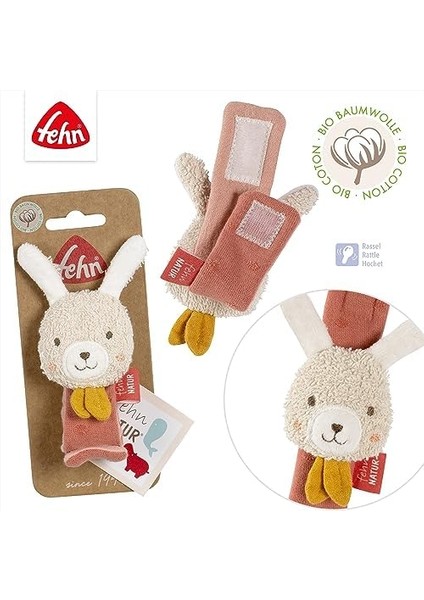Çıngırak Bileklik Oyuncak Tavşan - Motor Becerileri Oyuncağı Çıngıraklı Kavrama Oyuncağı - Organik Pamuk Pelüş Bebek Oyuncağı - 0+ Itibaren Bebekler ve Küçük Çocuklar Için Oyuncak fiyatları