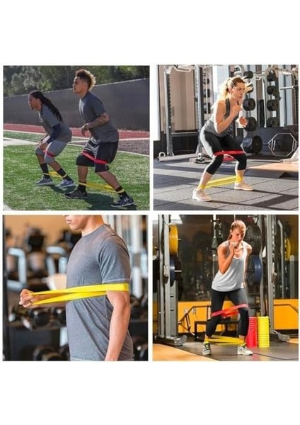 Buffer® 5li Egzersiz Direnç Bant Seti Pilates Crossfit Ekipmanları modelleri