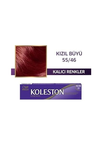 Wella Koleston Single Tüp Boya 55/46 Kızıl Büyü