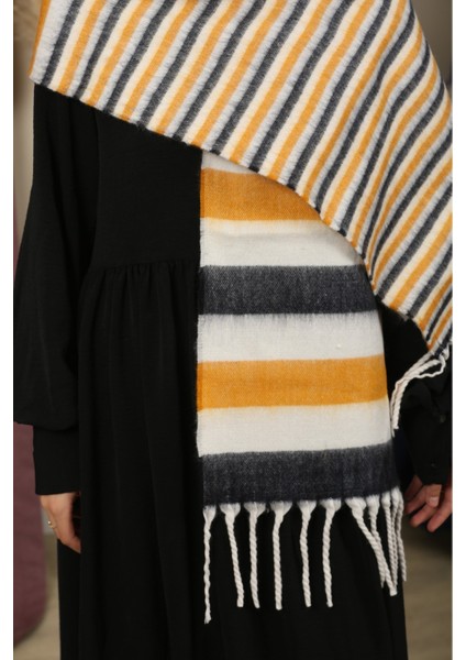 Çift Taraflı Kışlık Omuz Şalı modelleri