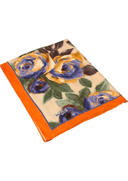 Vav Ipek Bambu Kraş Pamuk Şal – Gül Desenli, Yumuşak ve Nefes Alabilen Şal fiyatları