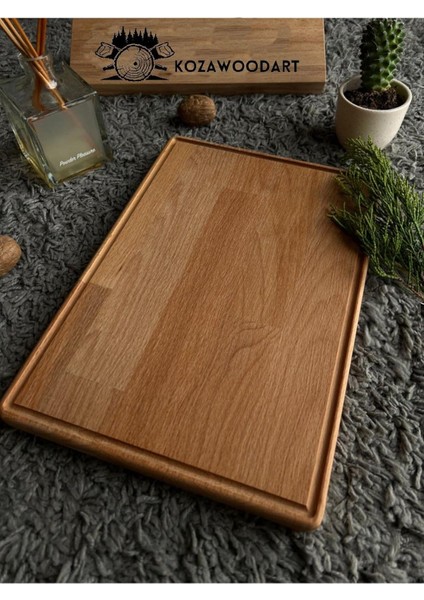 Ahşap Peynir ve Sunum Taba??, Kesme Tahtası Dikdörtgen Kay?n A?ac?