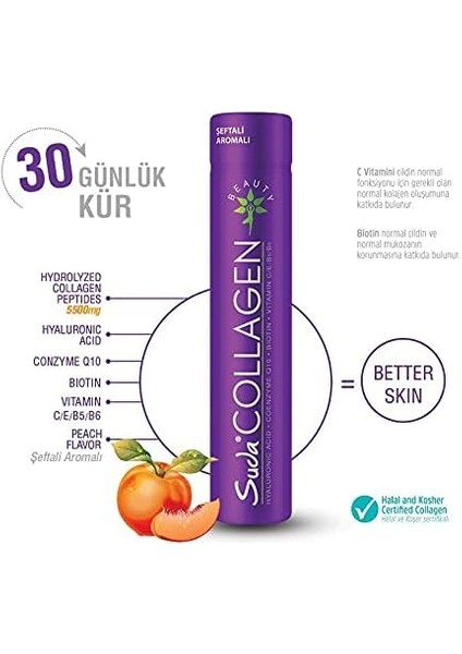 Suda Collagen Multiform Şeftali 30 Shot modelleri