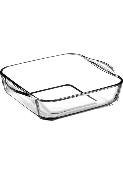 Küçük Boy Kulplu Kare Tepsi