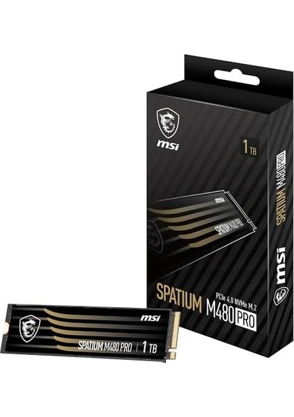 Msı SSD Spatıum M480 Pro Pcıe 4.0 Nvme M.2 1tb R:7400 W:6000 modelleri