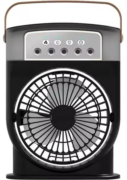Fanı 3 Hızlı Rüzgarlı Taşınabilir Ac Sessiz Sis Fanı USB Şarj Edilebilir Küçük Taşınabilir Klima 600ML Hava Soğutucu Fanı, 7 Gece Lambalı 1/2/3 H Zamanlayıcı Stili 2, Hava Soğutucu Fanı fiyatları
