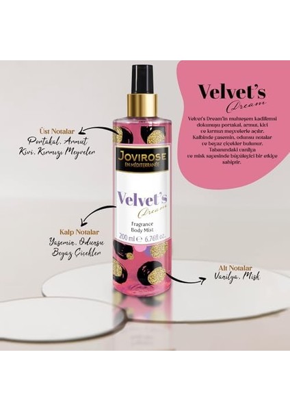 Jovirose Vücut Spreyi Velvet's Dream 200 ml modelleri