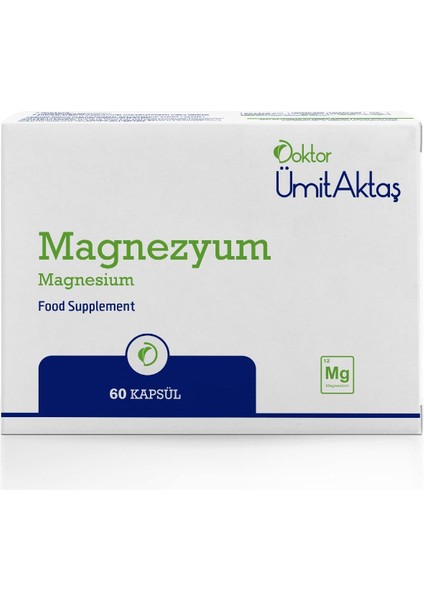 Dr. Ümit Aktaş Magnezyum Bisglisnat + Yüksek Biyoyararlanım 60 Kapsül