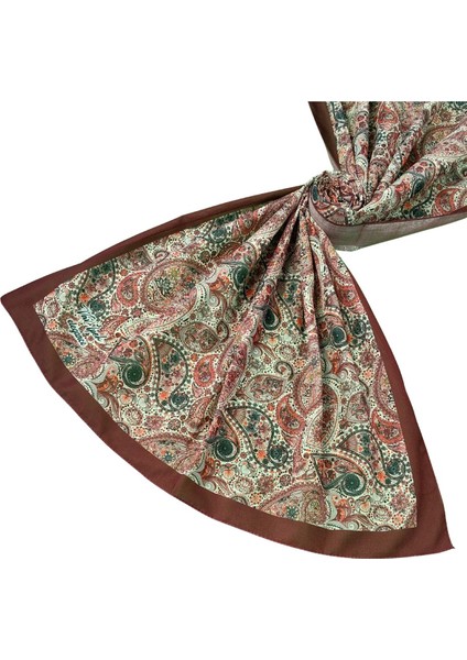 Vav Ipek Soft Pamuklu Etnik Desenli Şal 75X190 cm