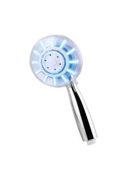 Göstergeli LED Duş Başlığı, Su Tasarruflu Renk Değiştiren Işıklı, Krom Gövdeli Bataryasız Montajlı Modern El Duşu, Sağlıklı Temizlik Için Aksesuarı fiyatları