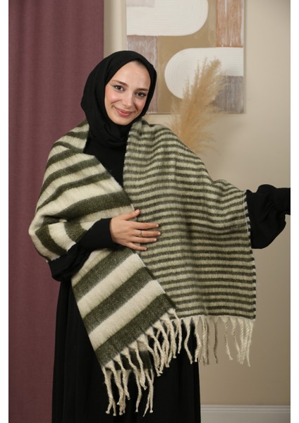 Çift Taraflı Kışlık Omuz Şalı indirimleri