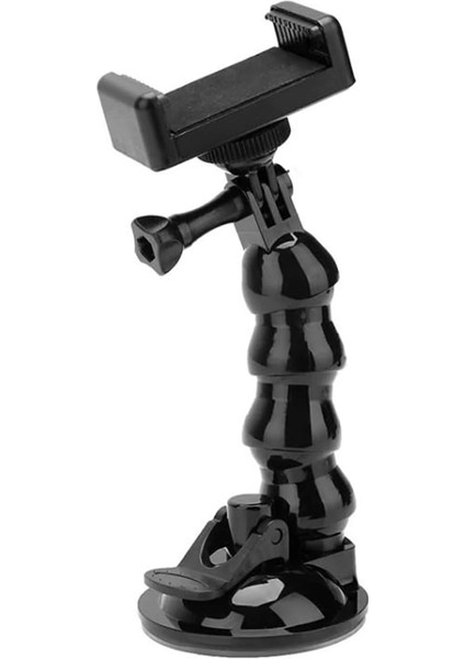 AX-231T Vantuzlu Araç Içi Esnek Kamera ve Telefon Tutucu –,, Djı Osmo Action, Akıllı Telefonlar ile Uyumlu