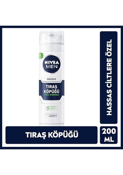Nıvea Men Erkek Hassas Tıraş Köpüğü 200ML ve Tıraş Sonrası Balsam Hassas 100 Ml, Hassas Ciltlere Özel Hızlı Koruma, Yanma Karşıtı, Alkolsüz Formül modelleri