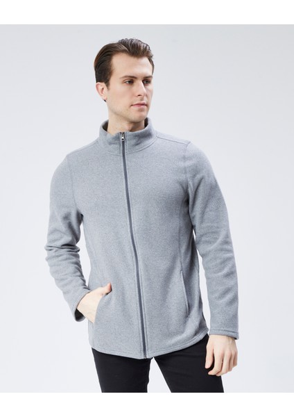 Mooncover Unisex Italyan Polar Fermuarlı Cepli Sweatshirt