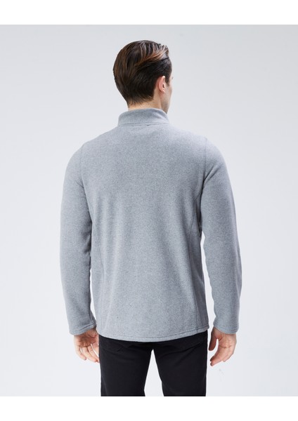 Mooncover Unisex Italyan Polar Fermuarlı Cepli Sweatshirt