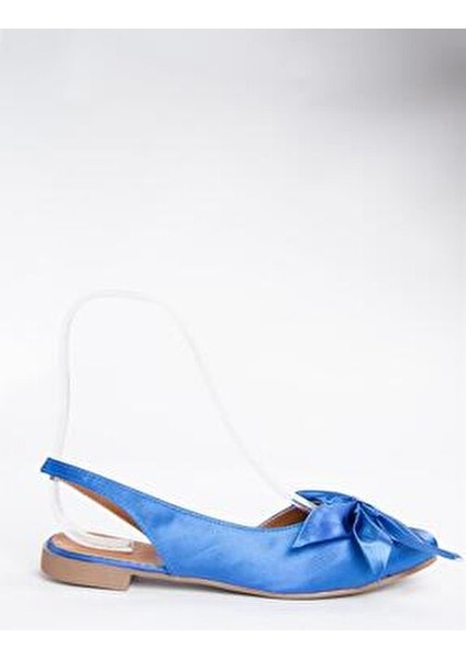 Saks Mavi Kadın Babet Kumaş Malzeme Hazır Taban