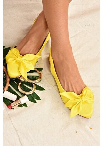 Sarı Kumaş Kadın Babet Numaralı