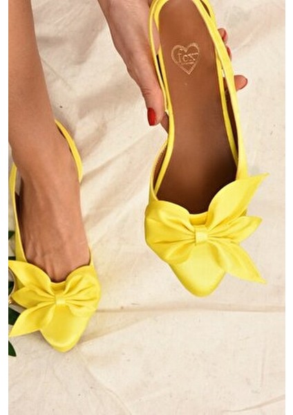 Sarı Kumaş Kadın Babet Numaralı