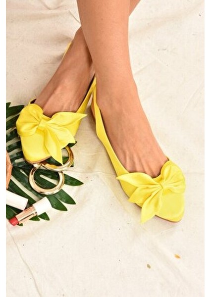 Sarı Kumaş Kadın Babet Numaralı