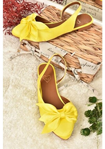 Sarı Kumaş Kadın Babet Numaralı