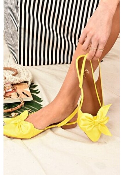 Sarı Kumaş Kadın Babet Numaralı