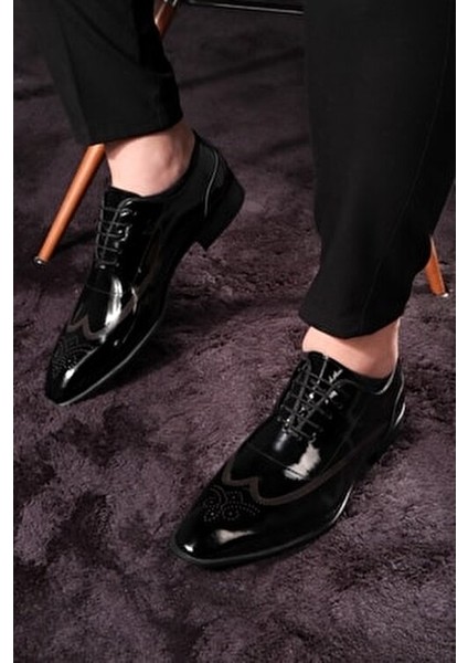 Deri Erkek Klasik Ayakkabı Antibakteriyel İç Yüzey
