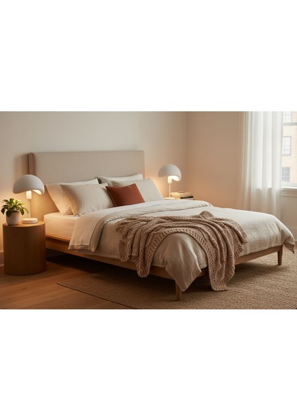 Beton Görünümlü Modern Masa Lambası Metal Gövdeli Abajur Yatak Odası ve Salon Dekoratif Aydınlatma fırsatları