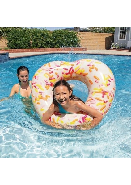 56253 Kalp Şekilli Simit 104 Cm, Su Sporları, Plaj Malzemesi, Şişme Ürün, Yüzme Aksesuarı, Kamp, Dalış, modelleri