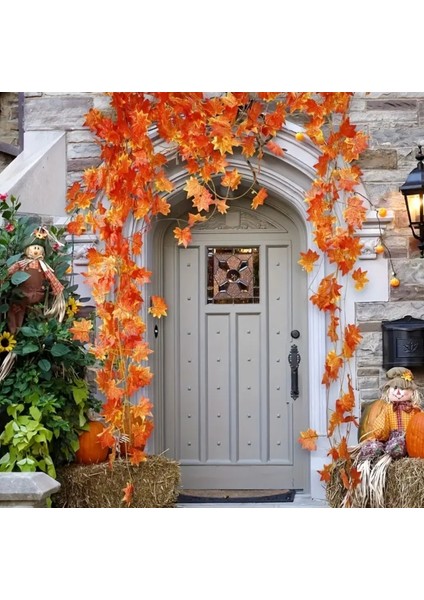 12ADET 120CM Sonbahar Yaprakları Sarmaşık fırsatları